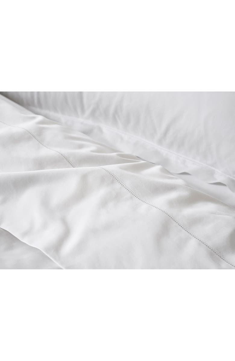 Coyuchi Heirloom Organic Cotton Sateen Sheet Set, Alternate, color, Alpine White