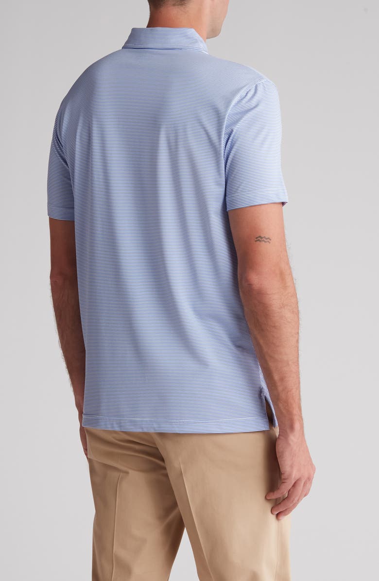 Brooks Brothers Stripe Performance Golf Polo, Alternate, color, Blue