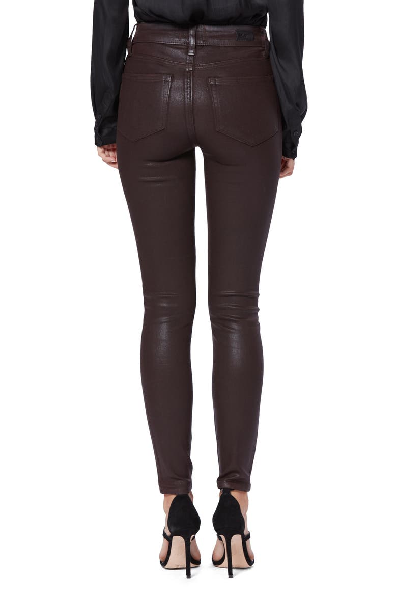 Transcend - Hoxton Coated High Waist Skinny Jeans (Nordstrom Exclusive), Alternate, color, CHRYCFELXC