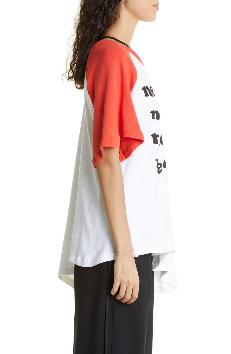 Undercover Neogirl Asymmetric Cotton Graphic Tee, Alternate, color,