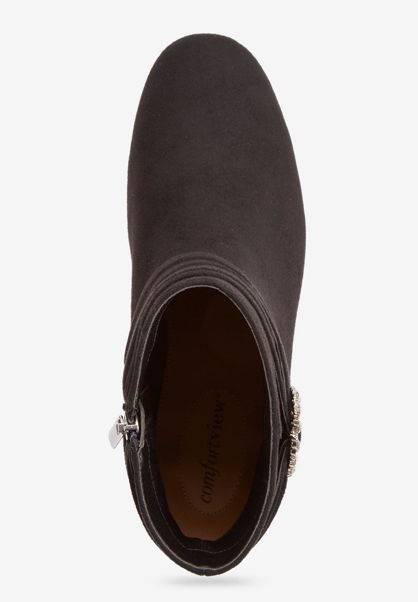 Comfortview The Claremont Bootie, Alternate, color, Black