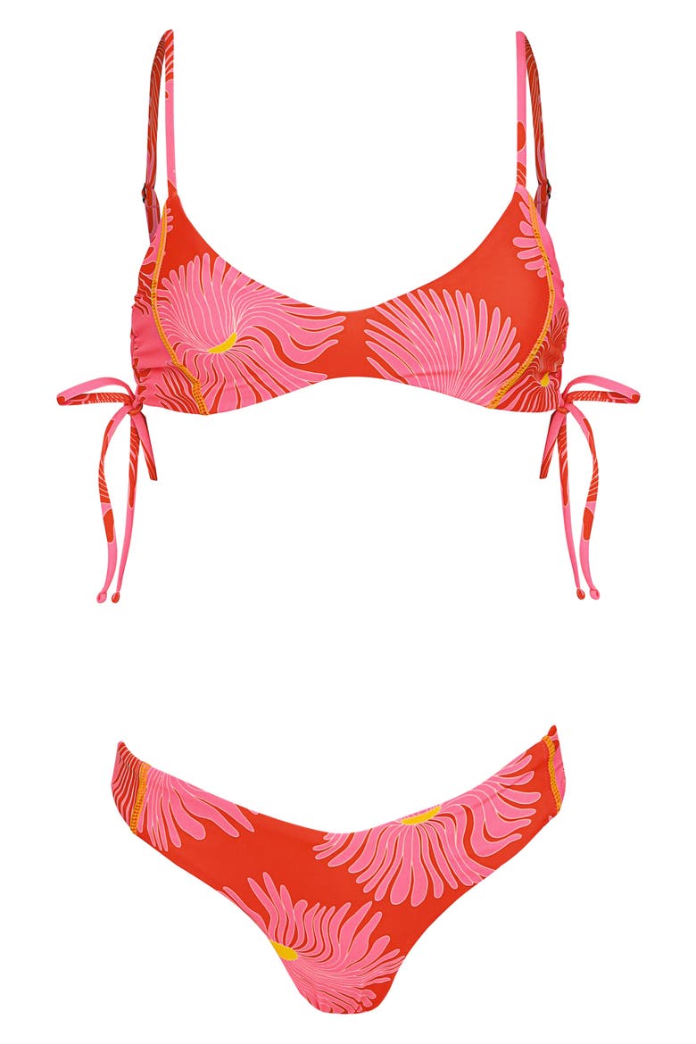 Splendor Water Blossom Reversible Bikini Bottoms, Alternate, color, PINK OVERFLOW