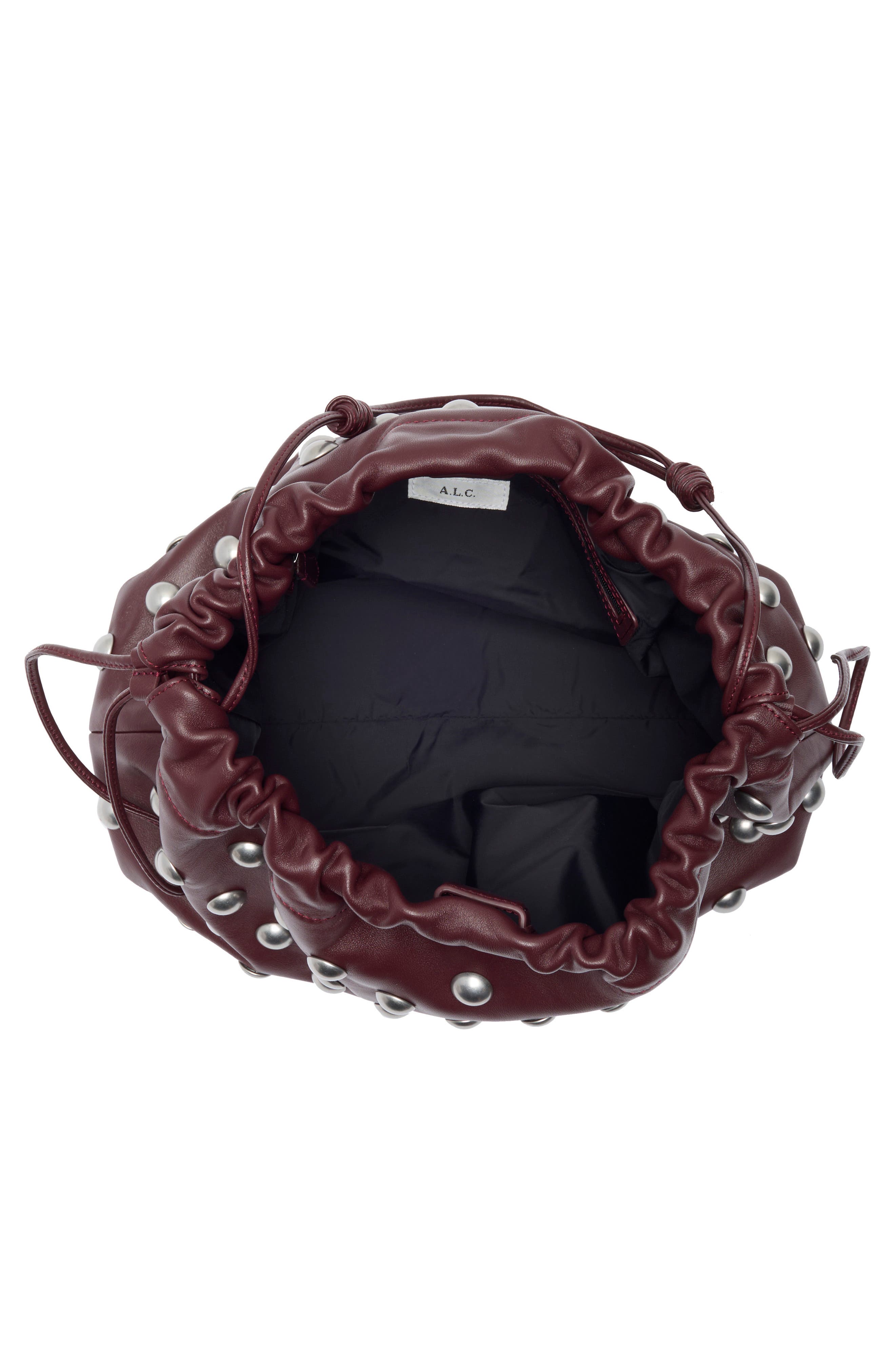 A.L.C. Arlo Studded Handbag, Alternate, color, Deep Plum