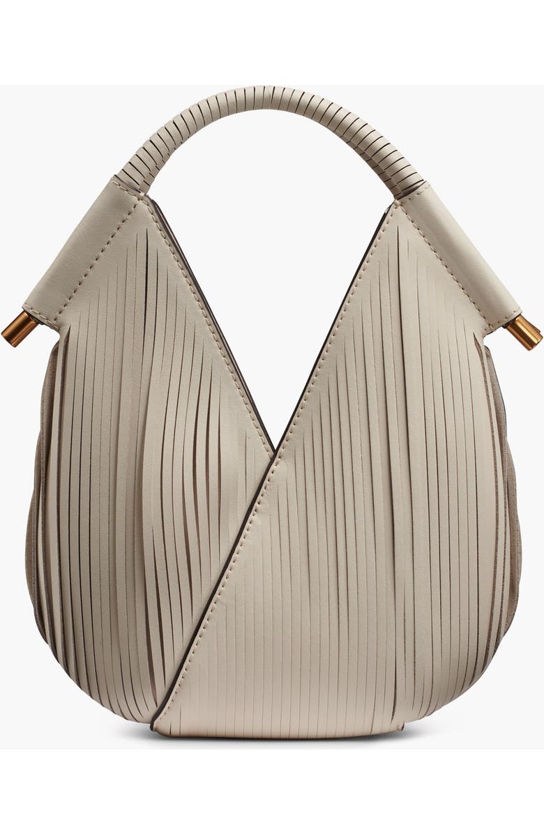 Donna Karan New York Baldwin Floral Lasercut Micro Crossbody, Alternate, color, Bone