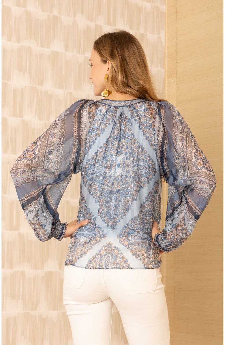 Hale Bob August Chiffon Top, Alternate, color,