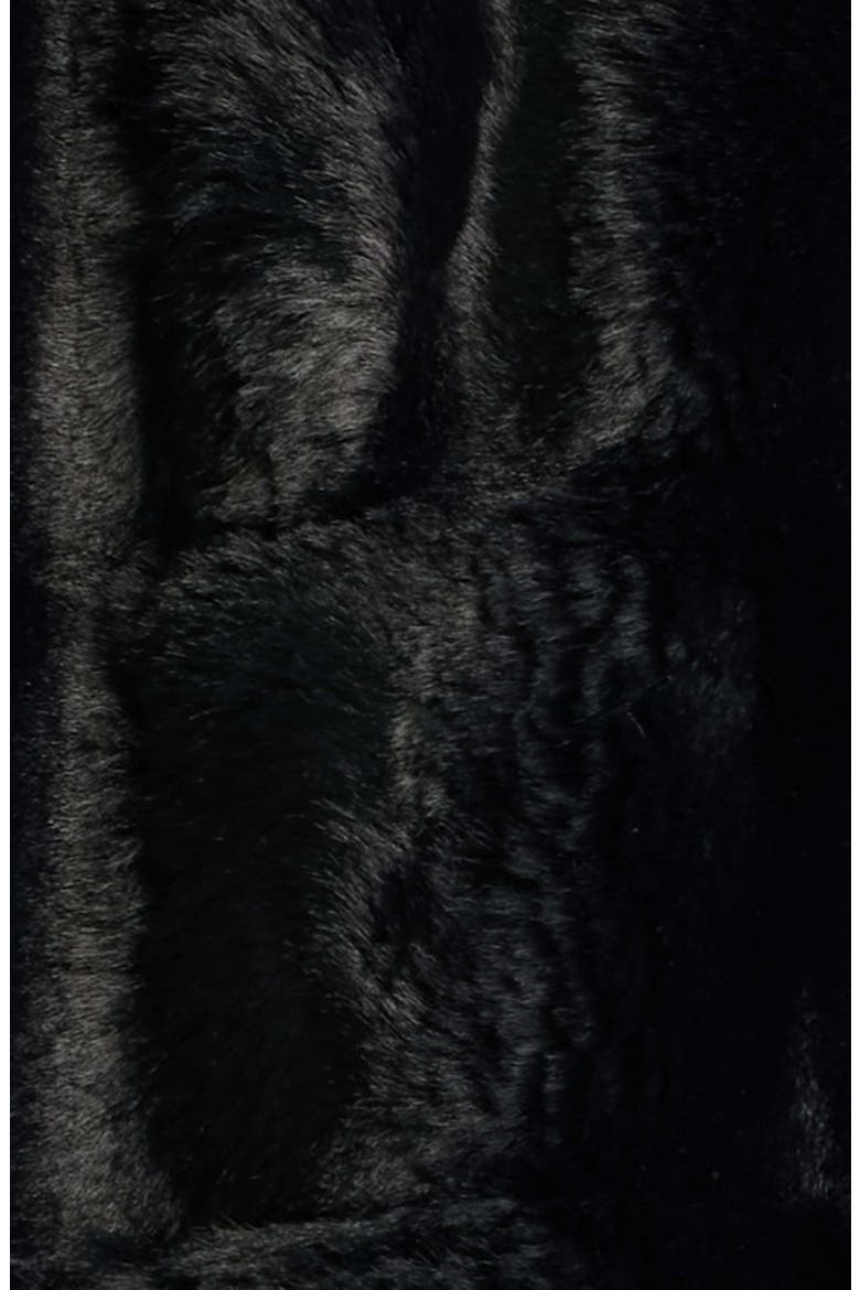 Furbie Faux Fur Jacket, Alternate, color, BLACK