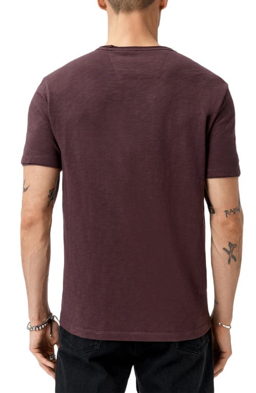John Varvatos Miles Slub Organic Cotton T-shirt In Purple