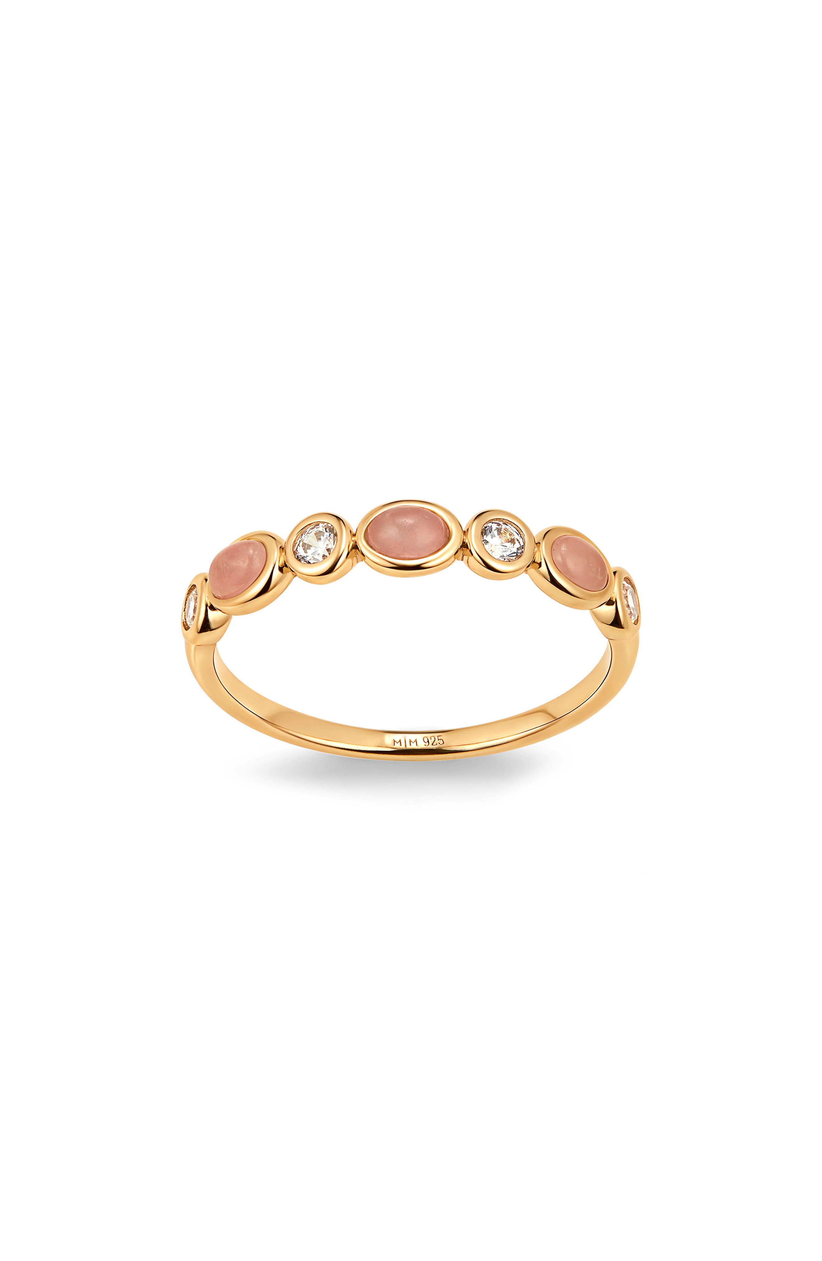 GOLD VERMEIL / ROSE QUARTZ