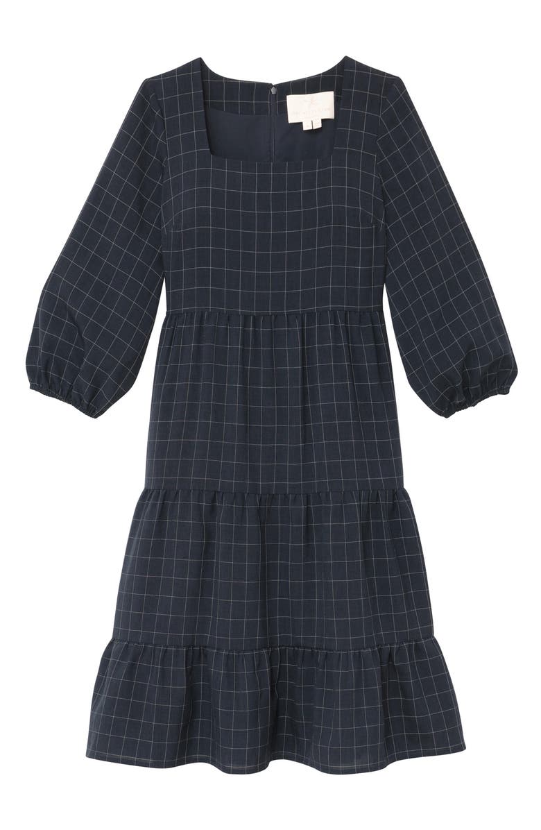 Gal Meets Glam Collection Brynn Square Neck A-Line Dress, Alternate, color, 