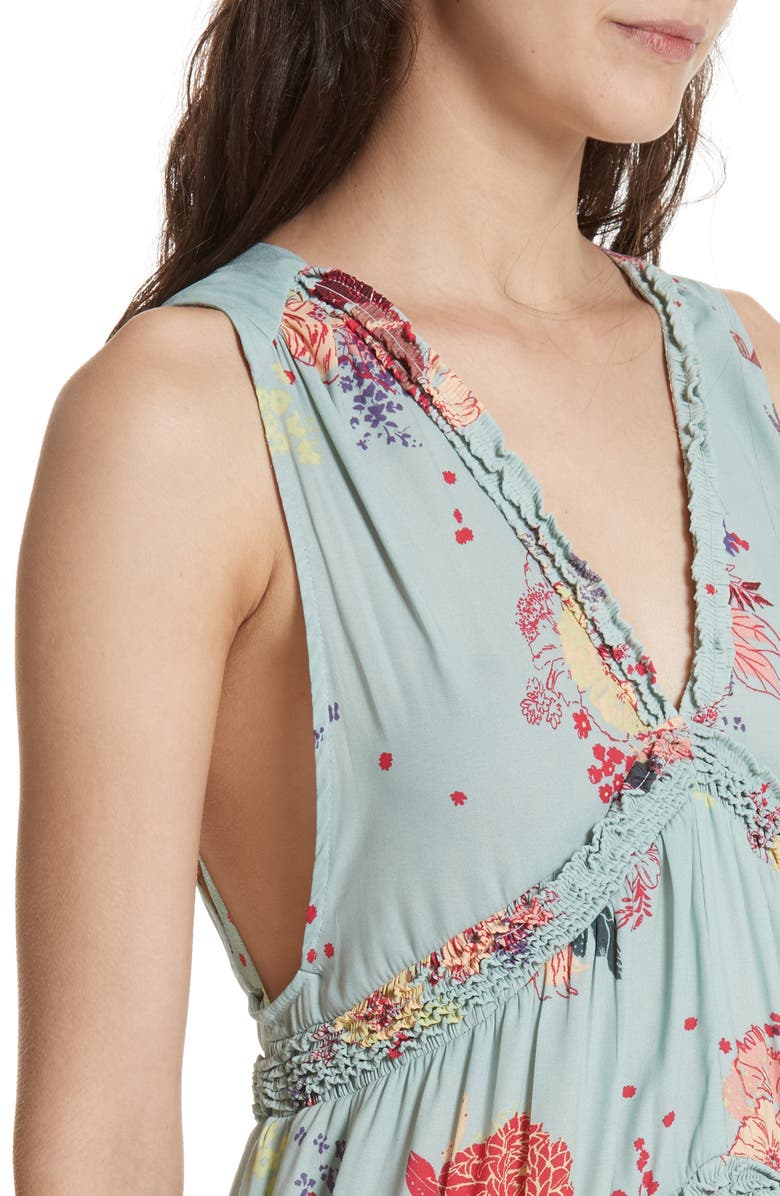 Free People Purple Haze Floral Tunic, Alternate, color, 