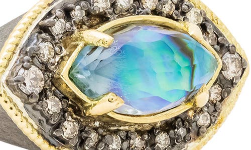 Armenta Blue Mother Of Pearl Ring In Blue