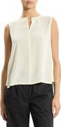 Theory Split Neck Satin Tank