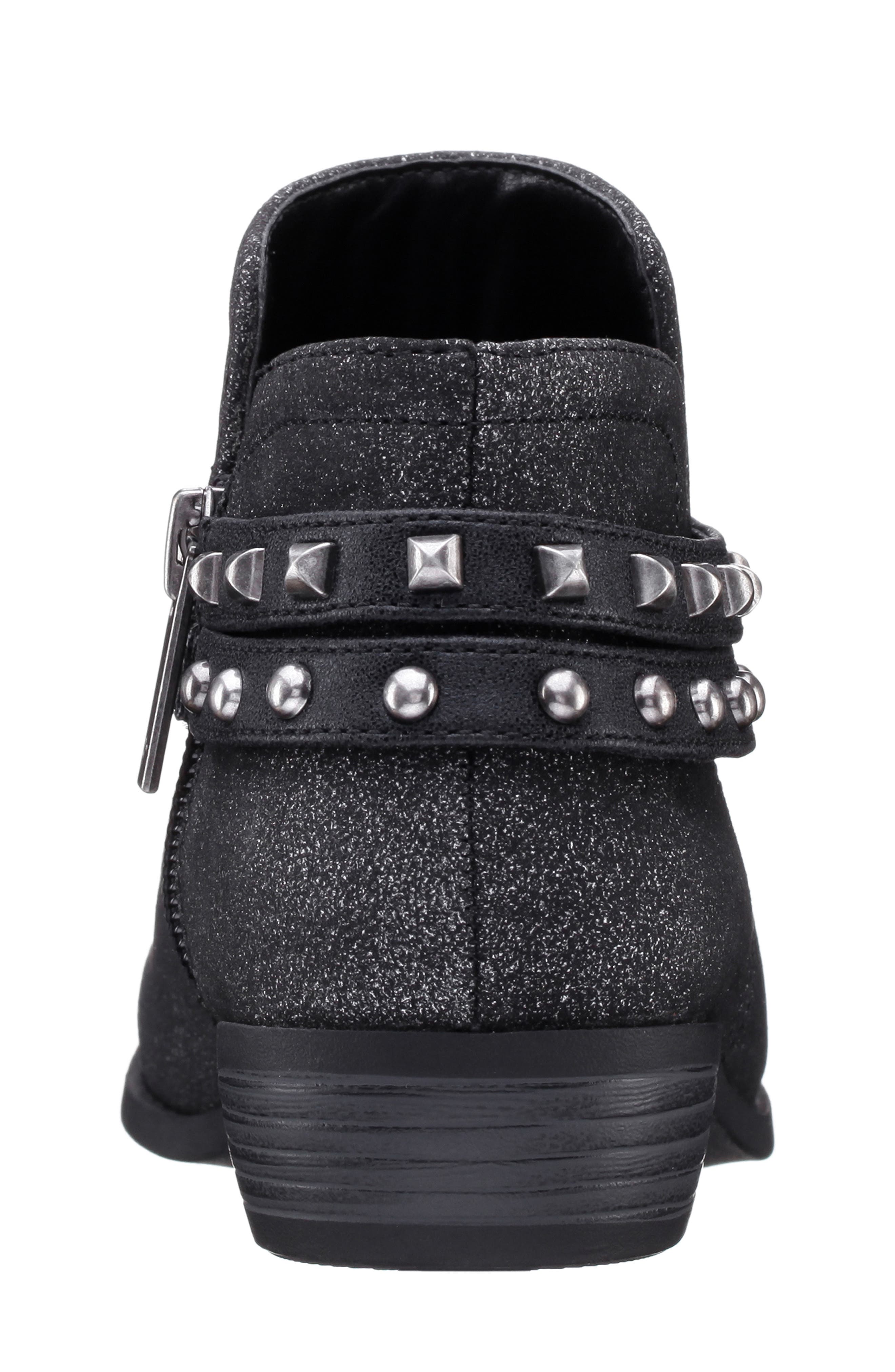 Nina Kids' Nicolena Studded Bootie, Alternate, color, Black