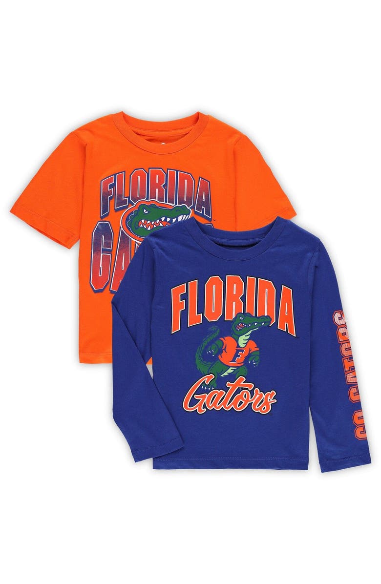 Outerstuff Preschool Royal/Orange Florida Gators Game Day T-Shirt Combo Pack, Alternate, color, 