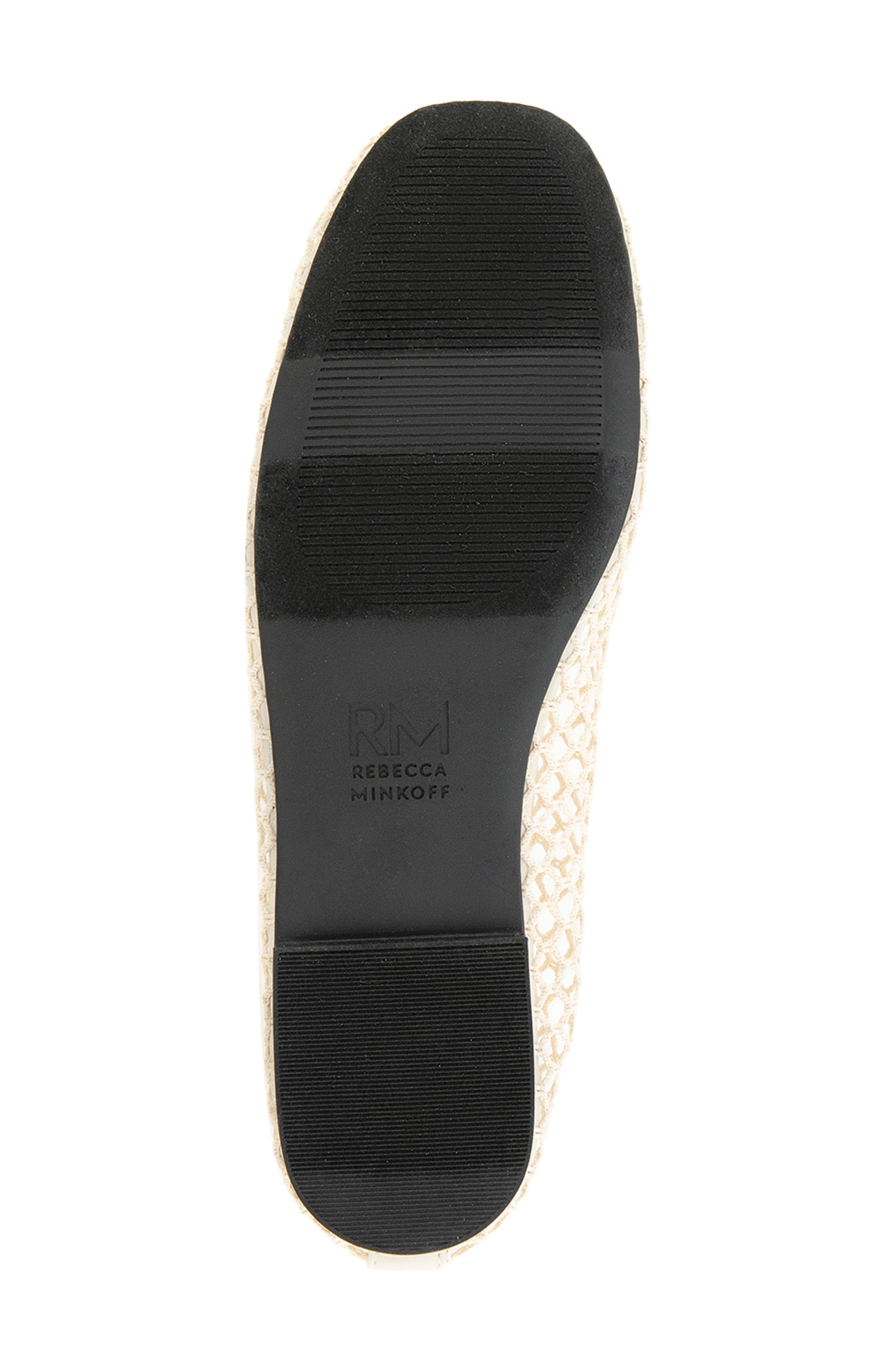 Bunny Mesh Ballet Flat, Alternate, color, OFF WHITE
