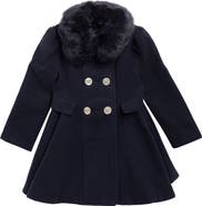 Rothschild Kids' Faux Fur Trim Princess Coat
