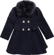 Rothschild Kids' Faux Fur Trim Princess Coat