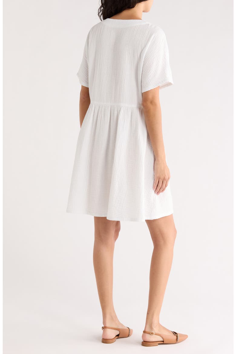 Lightspun Button Front Minidress, Alternate, color, SALT