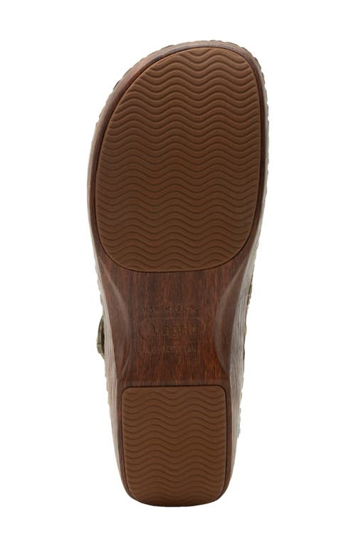 Alegria By Pg Lite Olie Slingback Platform Clog In Green