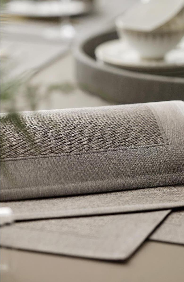 Togas Chelsea Table placemat, Alternate, color, Grey