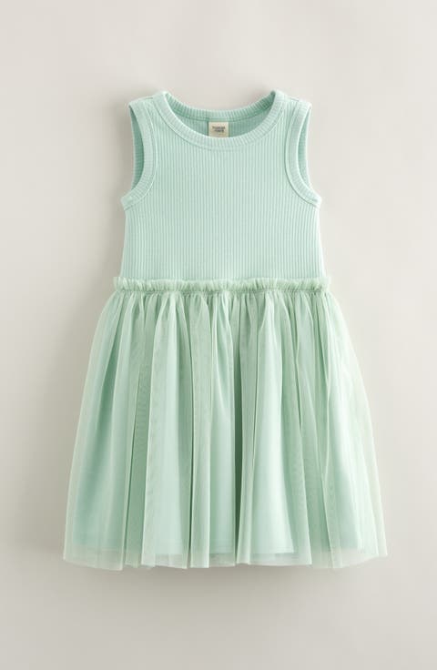 Kid's Mixed Media Tutu Dress (Toddler, Little Kid & Big Kid)