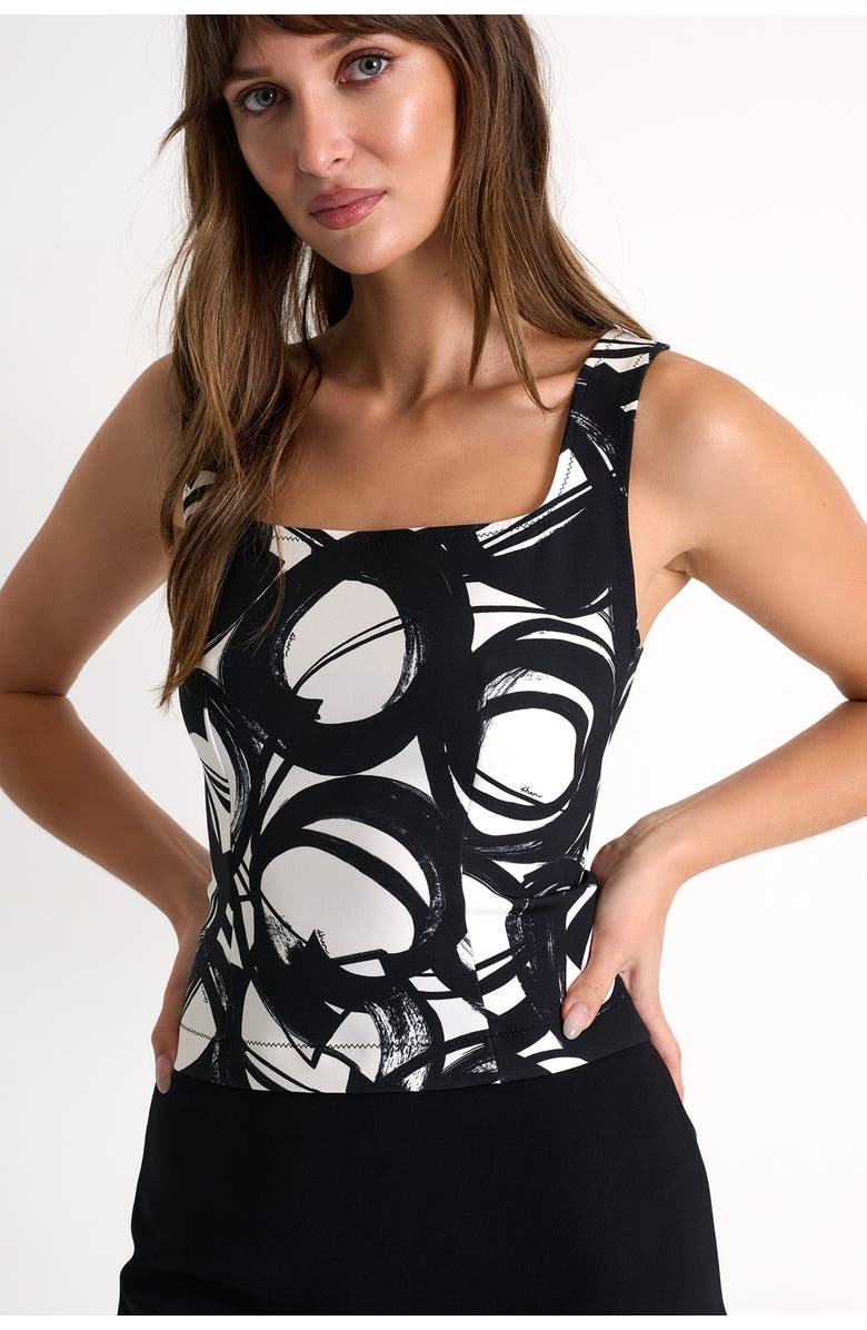 SHAN Bustier Style Tank Top, Alternate, color, Multi Print