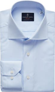 Emanuel Berg Natural Stretch Yoga Twill Dress Shirt