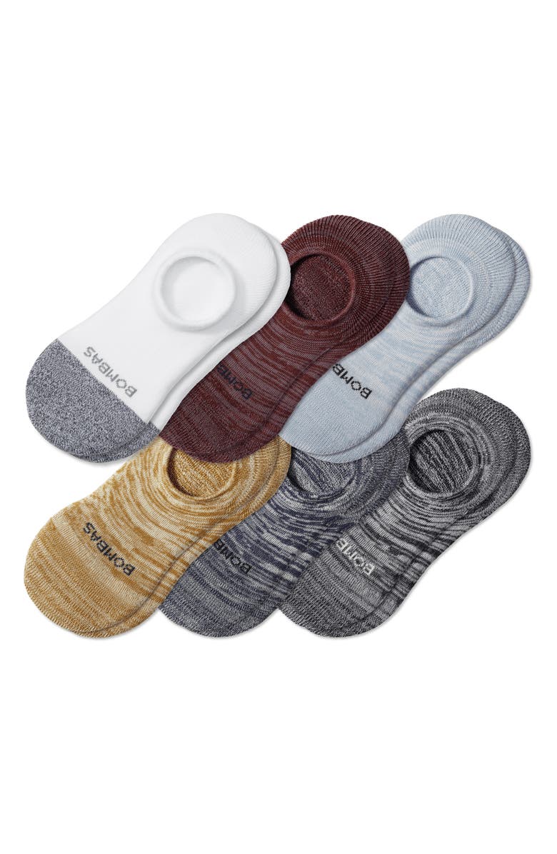 Bombas Assorted 6-Pack Cushioned No-Show Socks, Main, color, 