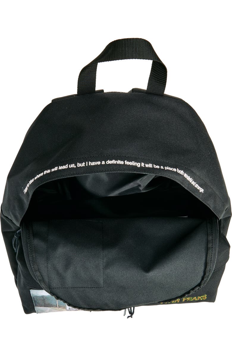Undercover 'Twin Peaks' Nylon & Leather Backpack, Alternate, color,