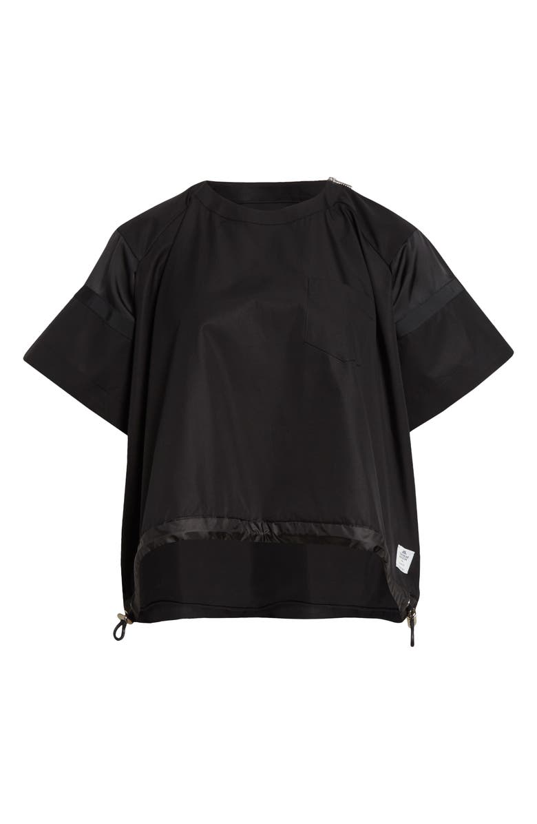 Sacai x Thomas Mason Paneled Mixed Media Top, Alternate, color, 