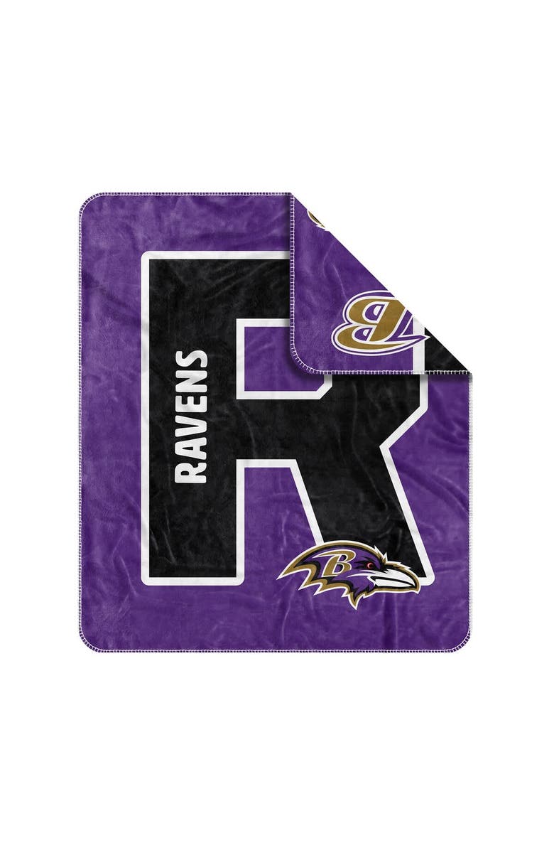 LOGO BRANDS Baltimore Ravens 50" x 60" Dream Weave Throw Blanket, Alternate, color, 