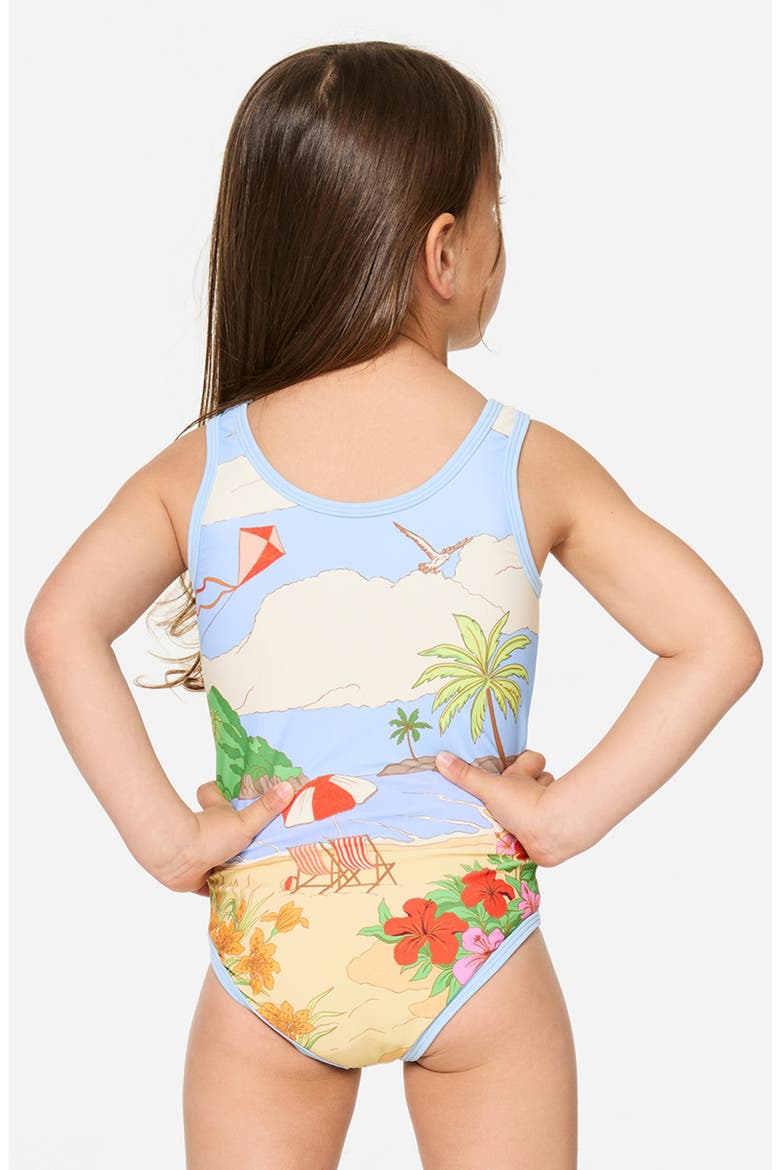 Kids' Road Trip One-Piece Swimsuit, Alternate, color, BLUE MULTI