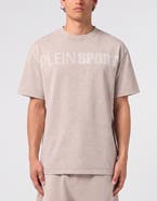 PLEIN SPORT Washed Round Neck T-Shirt Crackle Scratch Men