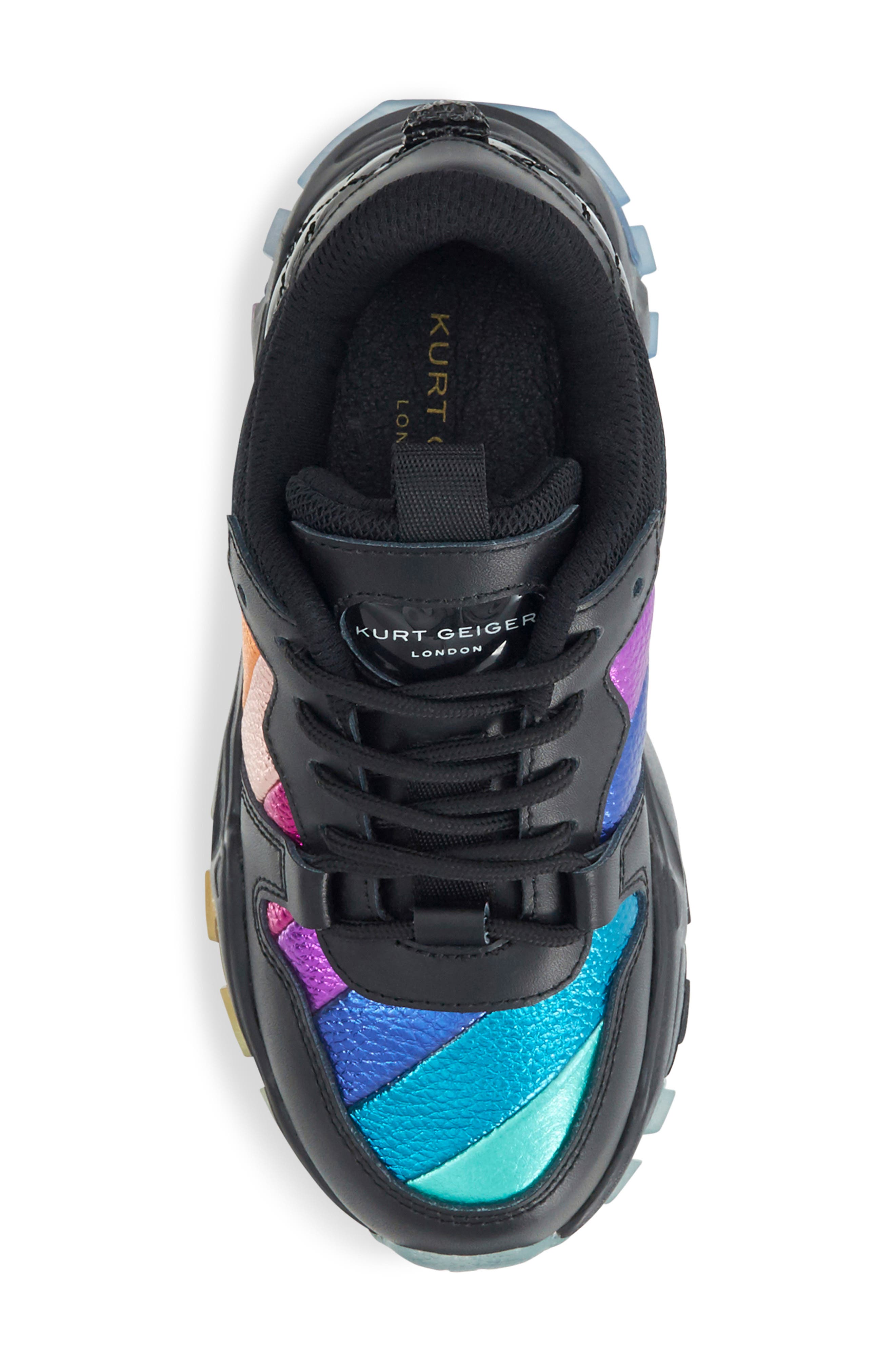 Kurt Geiger London Kids' Mini Lettie Sneaker, Alternate, color, Black