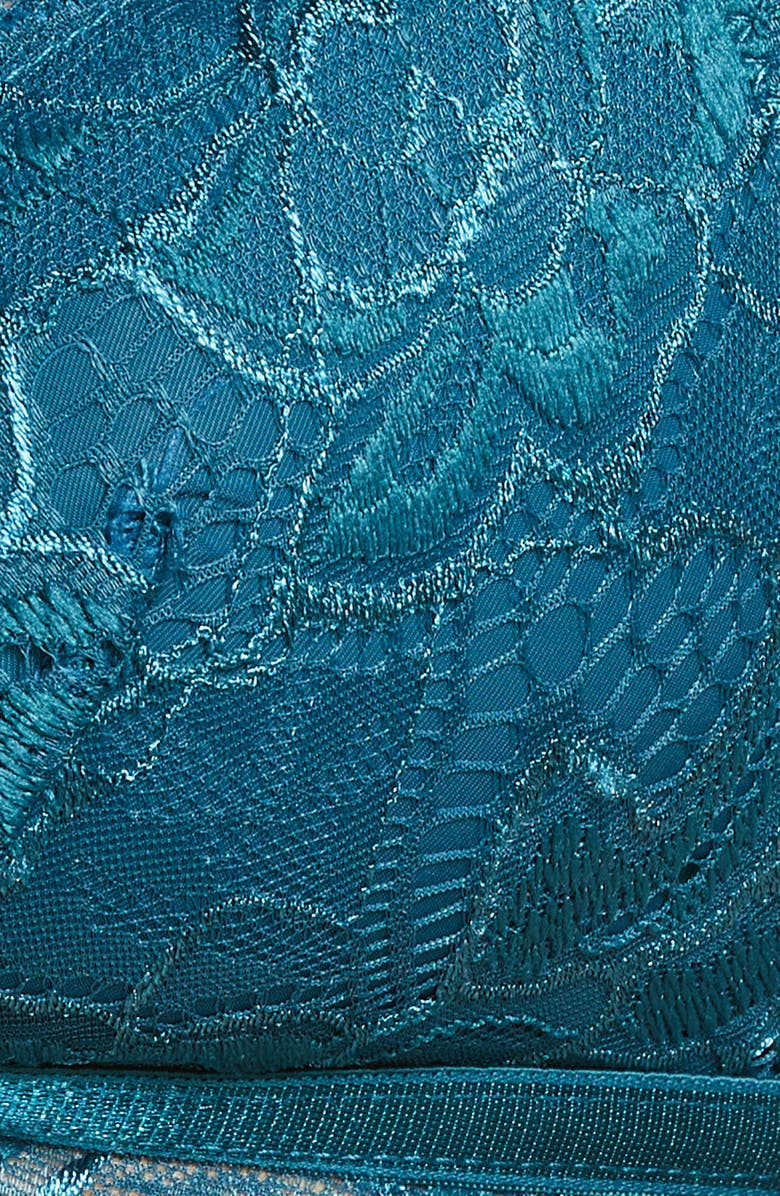 Oh La La Cheri Lace Bralette, G-String & Garter Belt Set, Alternate, color, 