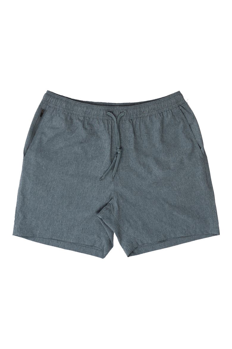Hybrid Stretch Shorts, Main, color, HEATHER TEAL