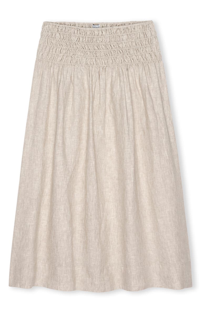 Rails Alessa Smock Waist Linen Maxi Skirt, Alternate, color, 