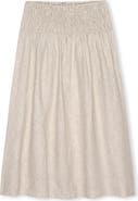 Rails Alessa Smock Waist Linen Maxi Skirt