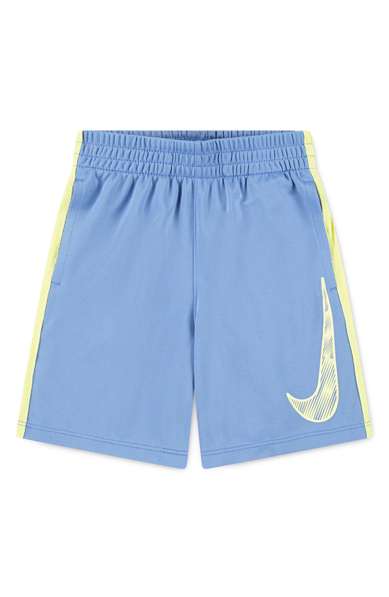 Nike Kids' Dri-FIT Mesh Athletic Shorts, Main, color, Blue Beyound