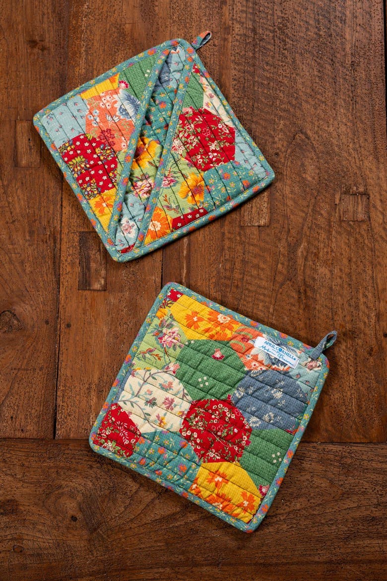 County Fair Origami Potholders, Set of 2, Alternate, color, Multi