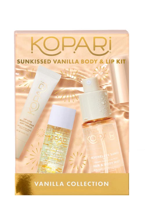 Kopari Sunkissed Vanilla Body & Lip Set $51 Value In Transparent