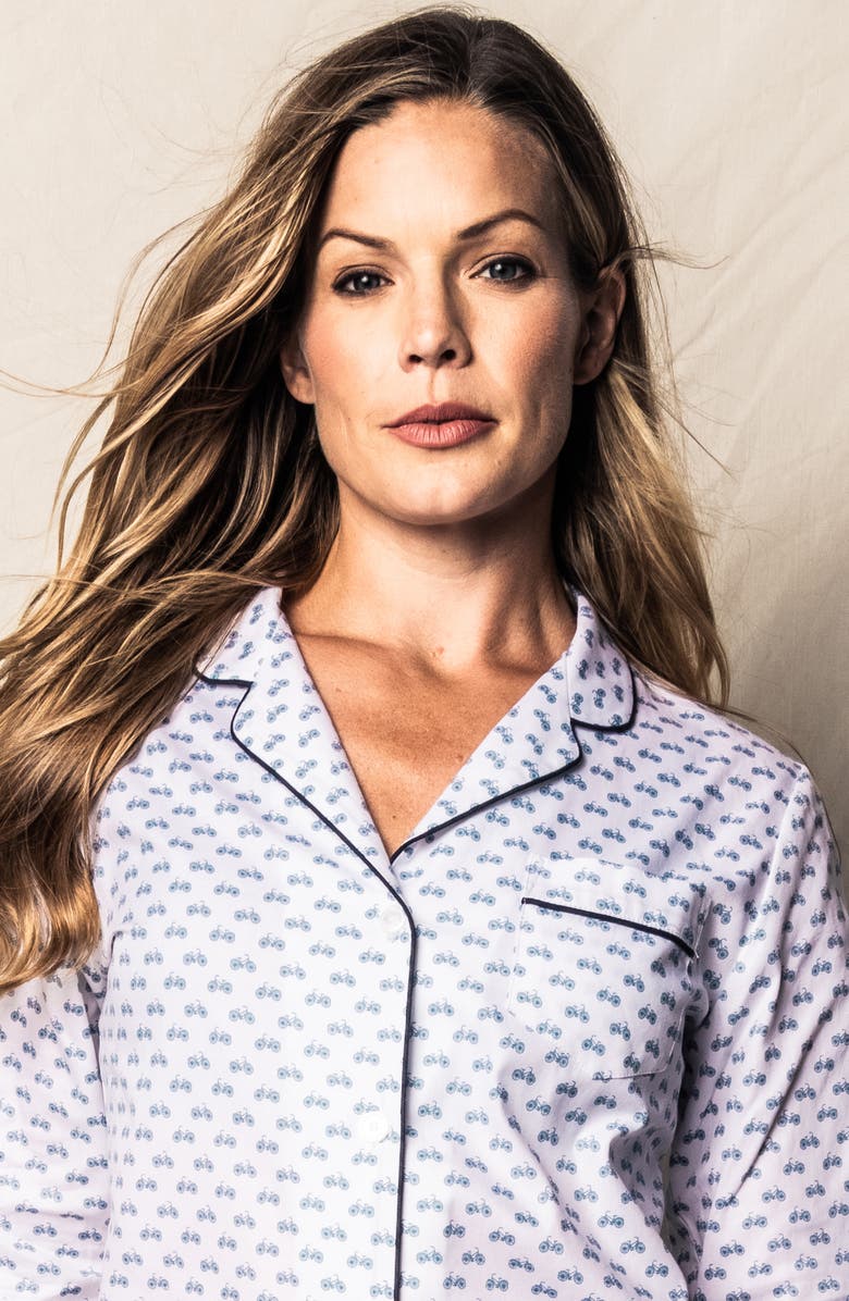 Petite Plume Bicyclette Cotton Pajamas, Alternate, color, 
