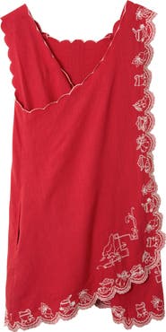 Damson Madder Natalina Embroidered Sleeveless Dress