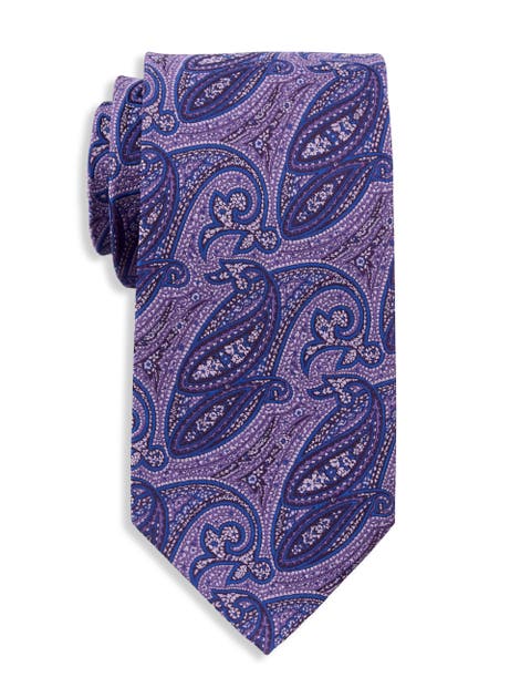 Big & Tall Dotted Paisley Tie