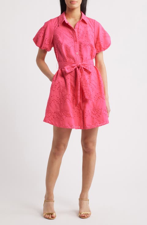 BELTED TUNIC SHIRT DRESS