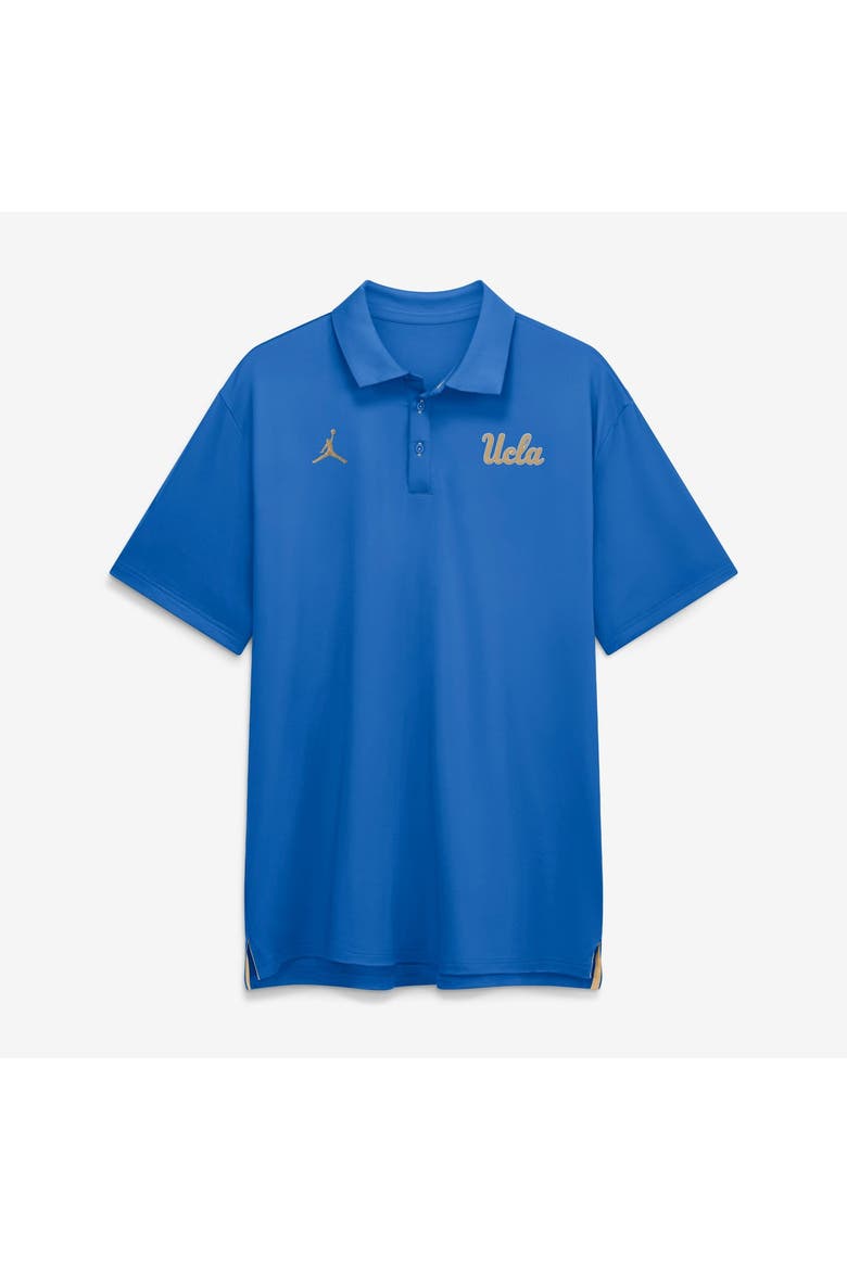 Men's Jordan Brand Blue UCLA Bruins 2026 Sideline Tour Dri-FIT Polo, Main, color, Blue