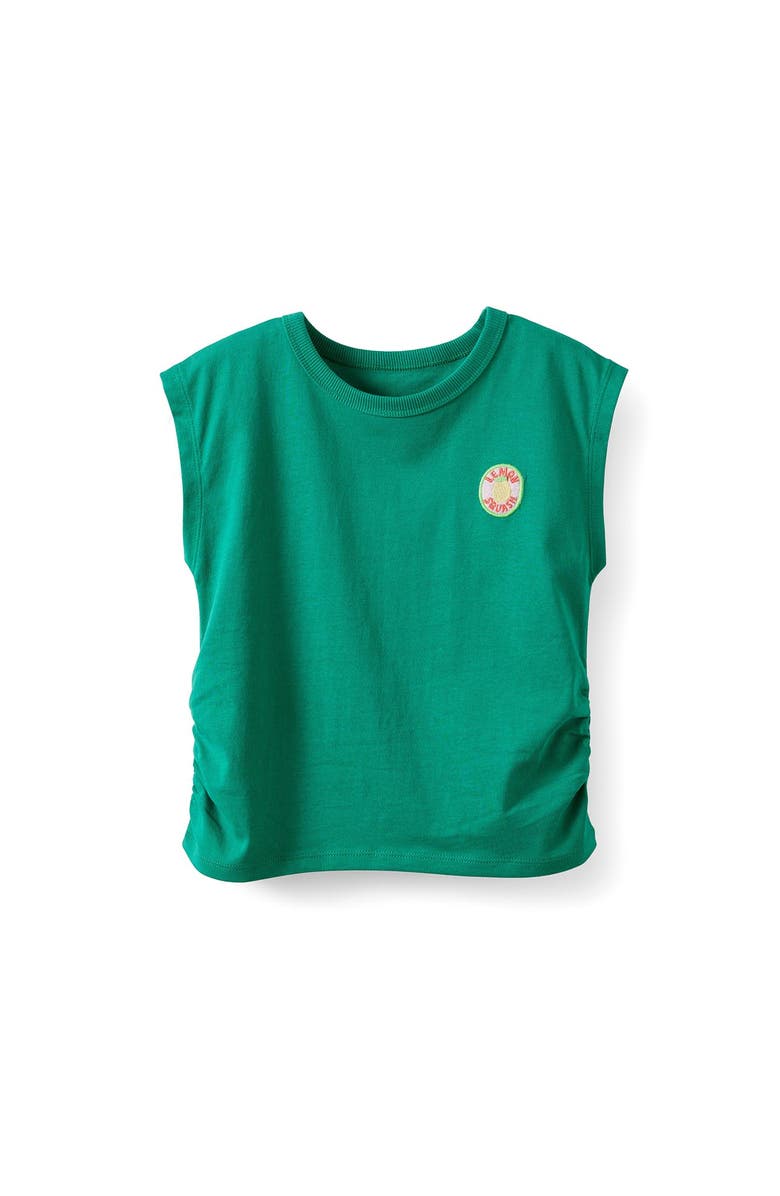 Cotton On Kids Kid's Billie Tank, Main, color, Deep Mint Lemon Squash Emb