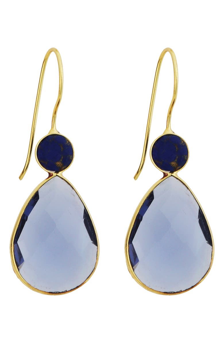 Panacea Blue Teardrop Earrings, Main, color, Blue