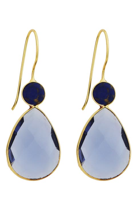 Blue Teardrop Earrings