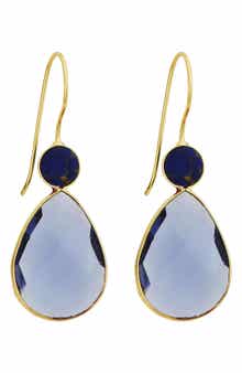 Panacea Blue Teardrop Earrings